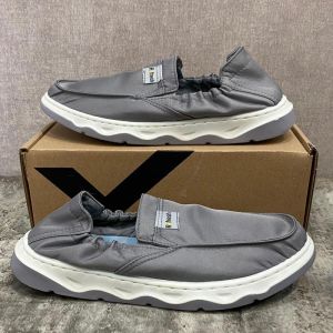 Kenxiex Sepatu Pria Casual Slip On Mule Canvas Shoes 123223