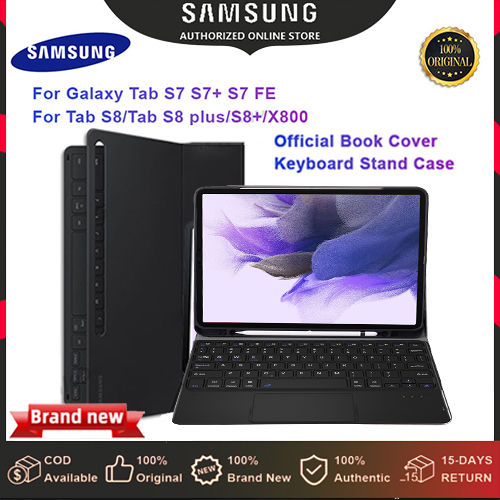 Samsung Book Cover Keyboard Case for Galaxy Tab S7 /S8 11 Inch SM