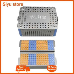 GREATLH Orthopedic Spinal Pedicle Screw Box Disinfection Box Orthopedic Spinal Nail Box Orthopedic Instrument