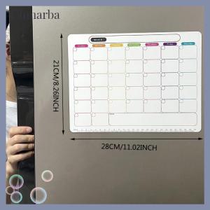 [Cumarba] Magnetic Refrigerator Dry Erase Calendar Monthly Planner Whiteboard Record Message Board Memo Pad Kitchen Fridge Decor