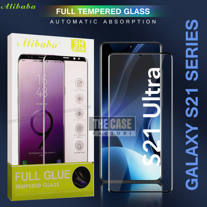 Alibaba Original 5D Curved Edge 9H Full Tempered Glass for Samsung Galaxy  S21 5G S21 Plus 5G S21 Ultra 5G (Clear) Lazada PH