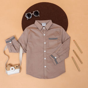 Kemeja Anak Laki laki cowok premium tangan panjang branded 2 - 8 tahun Model BEN by HANHEL