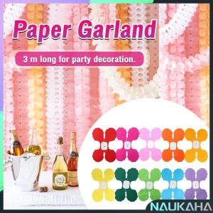 NAU.K Paper Garland Bunting Banner Birthday Wedding Party Hanging Decoration 3 Meters