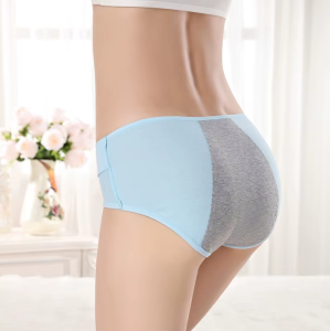 High Absorption Menstrual Panties Cotton Leak-Proof Sanitary Pants 3 Layer Period Panties Plus Size Women