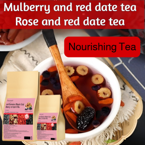 Health Tea Nourishing Heart And Replenishing Qi Black Wolfberry Tea  Rich Tea Aroma Black Wolfberry Mulberry Jujube Tea Upgraded Version Four Countries Y Thai Tea Upgraded Version Series Of Tea Drinks