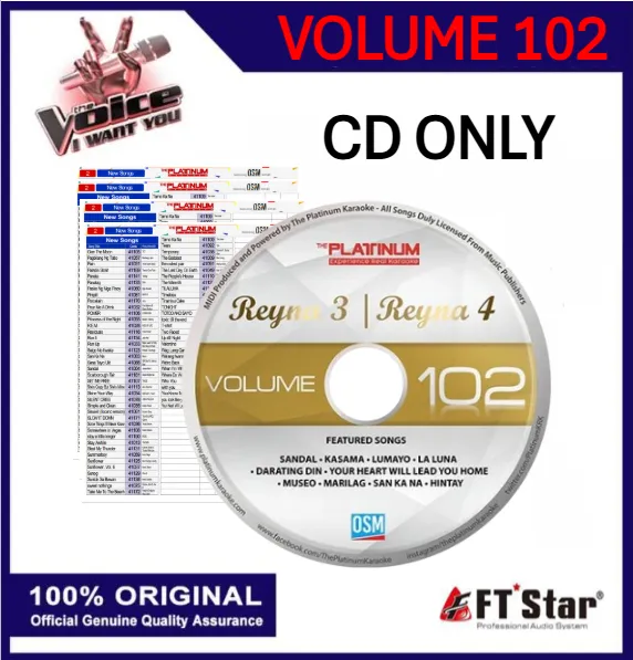 Volume 102 Platinum New Reyna 3 Volume 102 Update CD (2024/2025 Release) | Lazada PH