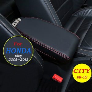 Car seat Armrest box Leather Cover for HONDA City 2008 2009 2010 2011 2012 2013 GM2/3 Center Console Box Pad Protective Case