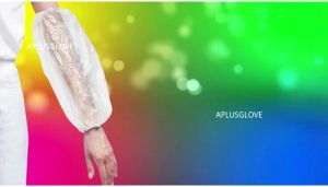 (1CTN) PE Long Arm Sleeve Cover 40cm Waterproof Protective Elastic Cuff Plastic Disposable veterinary PERMANIAN BERADAS