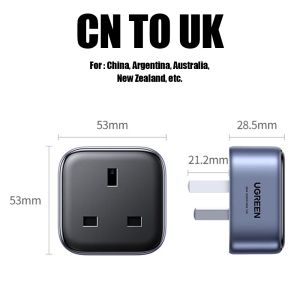 Ugreen power Adapter 250V is several sockets for travel