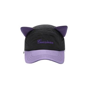 HEALMEYOU Cat Ears Sunglasses Pilot Hat Pilot Glasses Reverse Wear Baseball Hat Fashion Visor Cap Sunshade Hat  Men