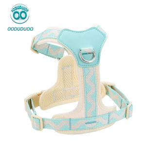 OODUDUOO Dog Harness for Small Dogs Adjustable Puppy Cat Harness Vest French Bulldog Chihuahua dog leash Prevent choking