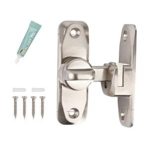 90/180 Degree Barn Door Locks No Drilling Safety Sliding Door Lock Zinc Alloy Flip Safety Door Lock Hardware Enduring