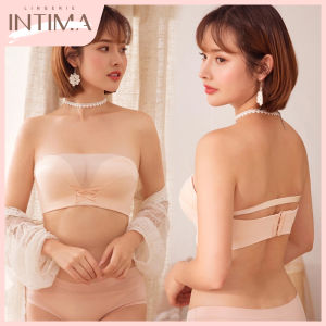 บราไร้สายดันผู้หญิงทรง ABC คัพไซส์พิเศษสายคล้องแบบถอดออกได้ไร้สายกันลื่นชั้นในล่องหนส่วนบนเหมาะสำหรับงานแต่งงาน/งานปาร์ตี้เปิดไหล่/งานปาร์ตี้
