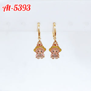 ANTING ANAK PEREMPUAN MODEL CLIP JURAI MOTIF KARTUN PERHIASAN XUPING ANTI ALERGI /AT-5393