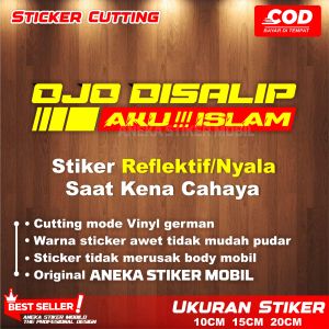 Stiker Ojo Disalip Aku Islam Sticker Cutting Universal Berbahan Vinyl Anti Air
