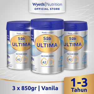 [Paket isi 3] S-26 Procal Ultima Multicare System Susu Anak 1-3 Tahun Vanila 850gr