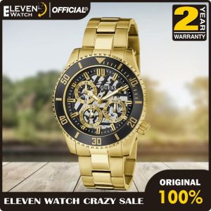 [Promo] Jam Tangan Pria Guess GW0488G2 Axle Multicolor Dial Gold Stainless Steel Strap Original Garansi 2 Tahun [✔COD][100% Authentic]