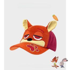 Kawaii Zootopia Cartoon Anime Baseball Cap Nick Wilde & Judy Hopps Sun Hat Gifts for Kid
