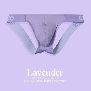 CMENIN ORLVS 3Pcs Cotton Plain Hip Raise Underwear Men Thong Men Jockstraps Transparent Underpants G String men Pouch Underwear OR6207