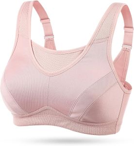 Wingslove  Womens High Impact Sports Bra Plus Size No Padding No Underwire Fitness Bra Bounce Control