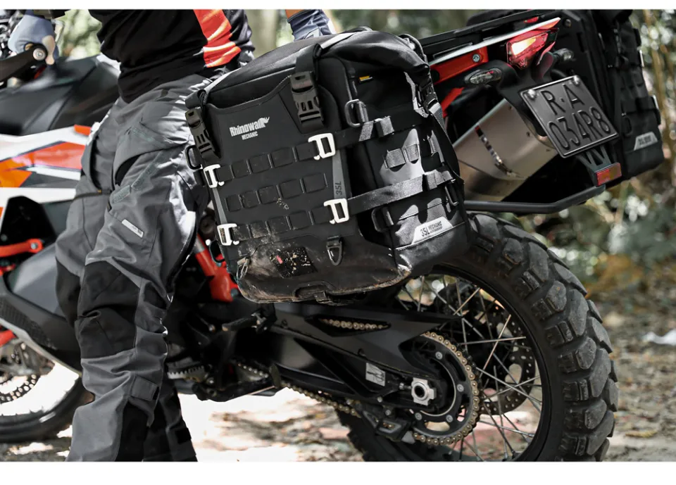 Rhinowalk Motorcycle Side Bag Waterproof 35L Quick Release