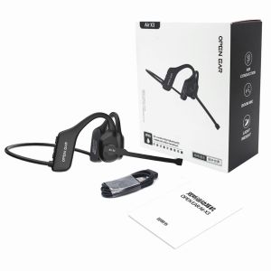 Open Ear Noise Cancelling Headset Wireless Bluetooth ENC Call Noise Elimination Computer Headphone Wireless with Boom Microphone