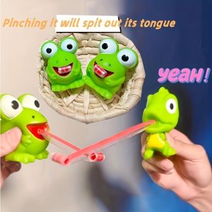 Vui bóp đồ chơi giảm căng thẳng ếch & khủng long với Stretchable lưỡi đồ chơi cấu véo tương tác cho trẻ em & người lớn chống căng thẳng giải nén Quà Tặng