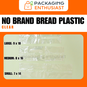 TASTY AMERICAN Bread Plastic WHITE / CLEAR (100 PCS/PACK)