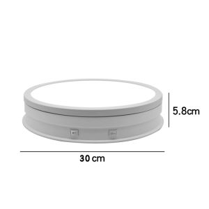 Rotating Display Stand for 20KGS 30cm 360 turning model turntable with adjustable backlights #300LED