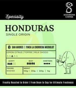 Sozofeine coffee -Honduras (Medium Roast) 100g250g/500g Arabica Coffee Bean