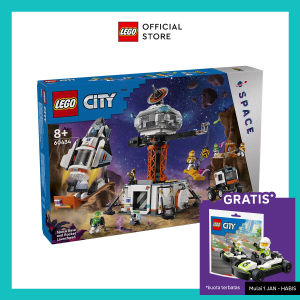 LEGO City 60434 Space Base and Rocket Launchpad (1422 Pieces) Mainan Building Block Toys