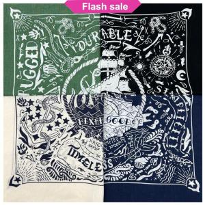 SHENHAO2🎀 Hải Lý In Chất Lượng Cao Hip Hop Bông Vuông Khăn Người Đàn Ông Bandana Khăn Headband Paisley Quà Tặng Cho Bé Trai Cô Gái