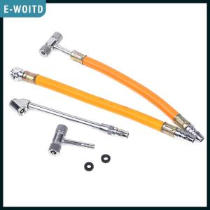 E-WOITD  Inflatable Bike Motorbike Truck Tyre Inflator Connector Hardware Tools Car Nozzle Valve Air Hose Inflating Needles Pump