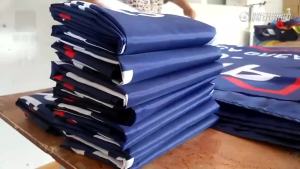 90*150CM ธงอเมริกันลายทางสีน้ำเงิน ธงไฟ ธงสวน thin blue flag ธงตำรวจอเมริกัน ธงเกียรติ #