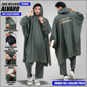 Jas hujan ponco setelan celana bahan pvc mantol mantel raincoat setelan ponco
