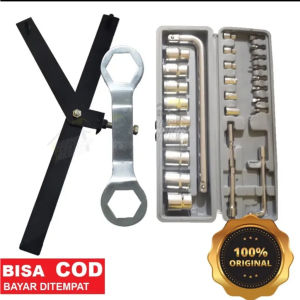 Paket hemat 3pcs Kunci Tracker CVT + Kunci Pulley 39x41 + kunci sock 27pcs