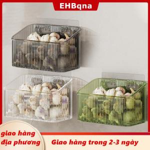[COD] EHBqna 3PF Ship within 24 hours 1pcs nhà bếp tỏi gừng và hành tây trong suốt lưu trữ giỏ treo tường nhỏ treo tường lưu trữ hộp lưu trữ giá lưu trữ