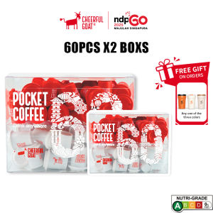 [SG60] Coffee Freeze Dried CheerfulGoat’s SG60 Commemorative Pocket Coffee Gift Box 120pcs