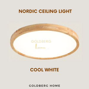 Mozu Beechword 24W 36W 30CM/40CM LED Ceiling Light Daylight 3Tone - Full Wood frame | Goldberg Home