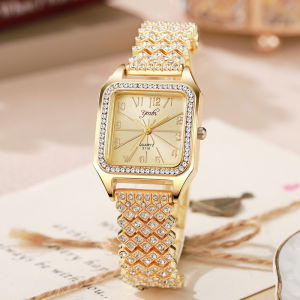 Square Alloy Steel Strap Womens Watch Korean Style Student Watch for Women