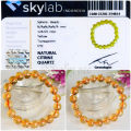 Gelang Batu Natural Yellow Citrine Quartz Asli Kristal High Quality. 