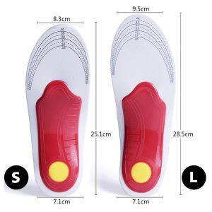 High Quality Orthopedic Gel Insole High Arch Support Cushion Shoes Orthopedic Insole For Flat Feet Plantar Fasciitis Heel Pain Relief