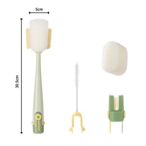 5 In 1 Bottle Cleaning Brush Set Multifunctional Cup Lid Detail Brush Straw Cleaner Tool Home Kitchen Cleaning Tools