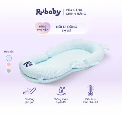 [MUA 1 TẶNG 2] Nôi Di Động Rubaby | Dễ Dàng Gấp Gọn | Êm Ái Tốt Cho Khung Xương Bé