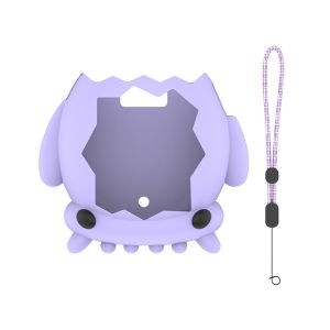 UTOPUS Mực hoạt hình Hộp bảo vệ máy chơi game Silicon có dây đeo Bao da Mềm mại Chống sốc Bảo vệ bảng điều khiển Cho Thiên đường Tamagotchi Trò chơi thú cưng điện tử ảo