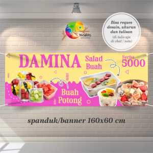 Cetak Spanduk Banner Salad Buah