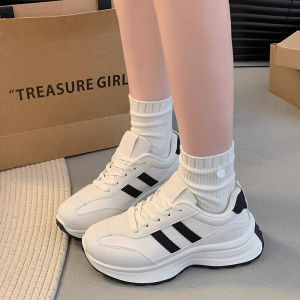 korean chunky rubber low cut shoes for womens sneaker white rubber shoes for woman original 2025