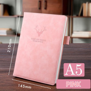 A5 Leather Notebook 360 Pages Paper Notepad Thick Cute Notebook School Supplies
