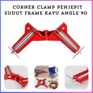 Taffware Corner Clamp Catok Klem Kayu Sudut Siku Penjepit Sudut Frame Kayu Angle 90 Derajat 75mm