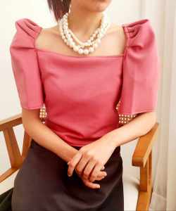 Elegant Filipiniana Blouse Square Neck with Sleeves Full Length - XS to L